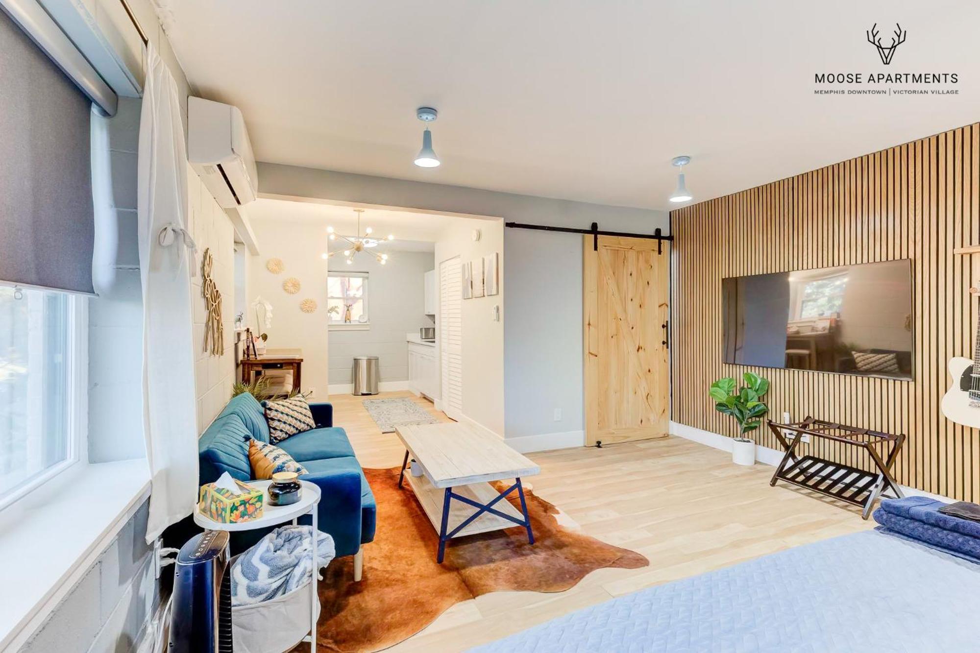 The Moose #7 - Instaworthy Studio With Amazing Views, Free Parking & Heated King Bed Memphis Exteriör bild