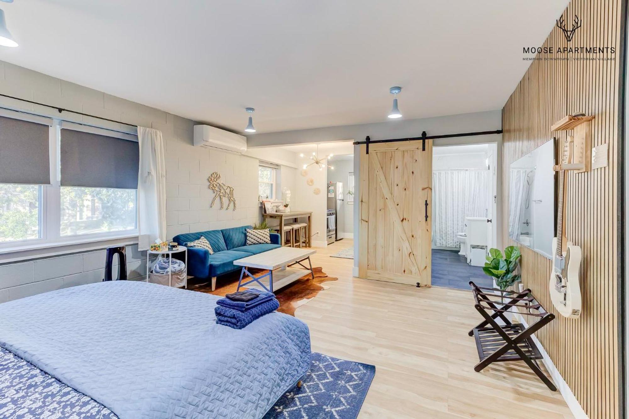 The Moose #7 - Instaworthy Studio With Amazing Views, Free Parking & Heated King Bed Memphis Exteriör bild